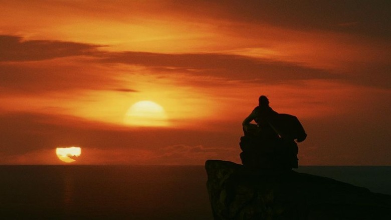 Luke Skywalker watching the suns set