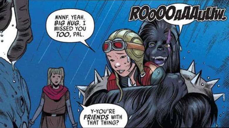 Krrsantan hugging Doctor Aphra