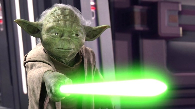 Yoda threatens Palpatine