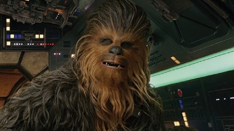 Chewbacca opening mouth