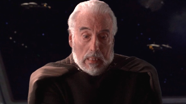 Count Dooku looking down