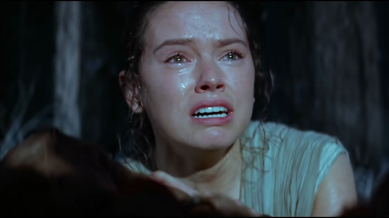 Rey crying