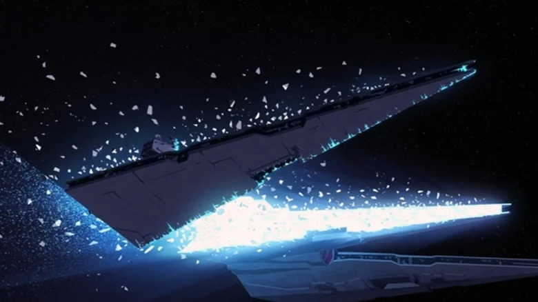 star wars' strongest lightsaber cut a star destroyer in half - with one swing