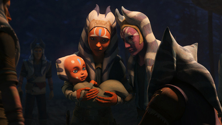 Baby Ahsoka with her family