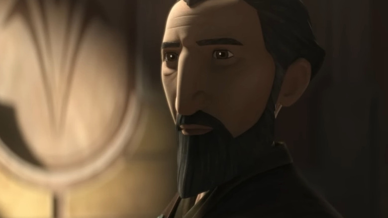 Star Wars: The Bad Batch's Count Dooku stares