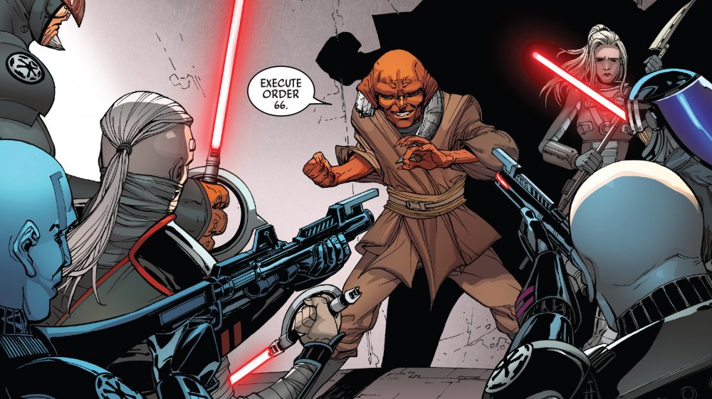 Ferren Barr initiates Order 66, from Darth Vader: Darth Lord of the Sith