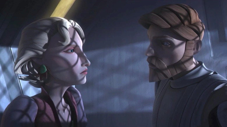 Obi-Wan looks longingly at Satine