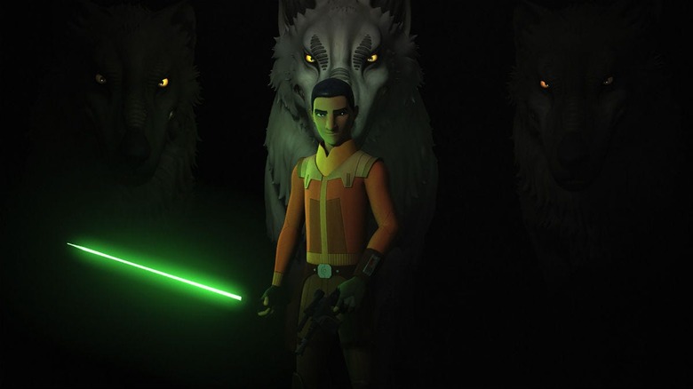 Ezra standing with Loth-wolves