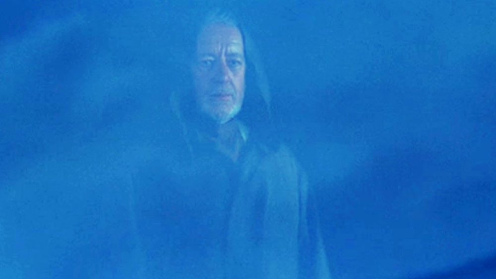 Sir Alec Guinness as Obi-Wan's ghost, from Star Wars: The Empire Strikes Back