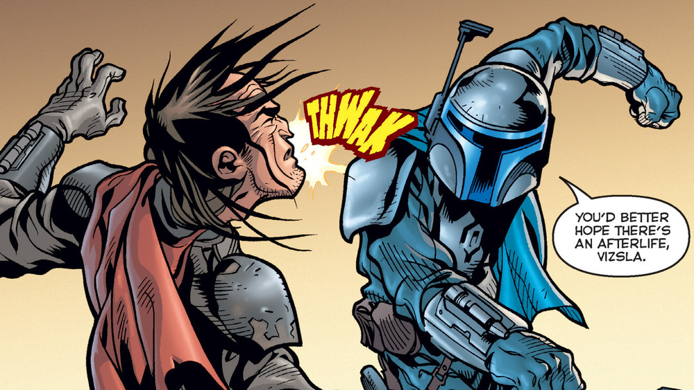 Jango punches Tor Viszla