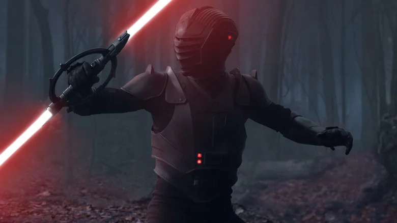 Marrok wielding inquisitor lightsaber