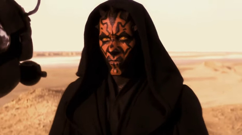 Darth Maul standing in desert