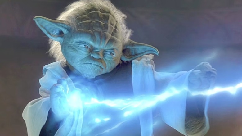 Yoda catching Force lightning