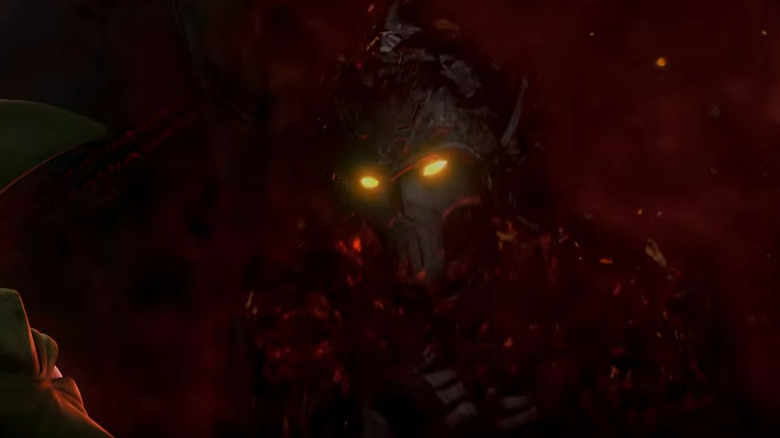 Darth Bane reanimating in his tomb