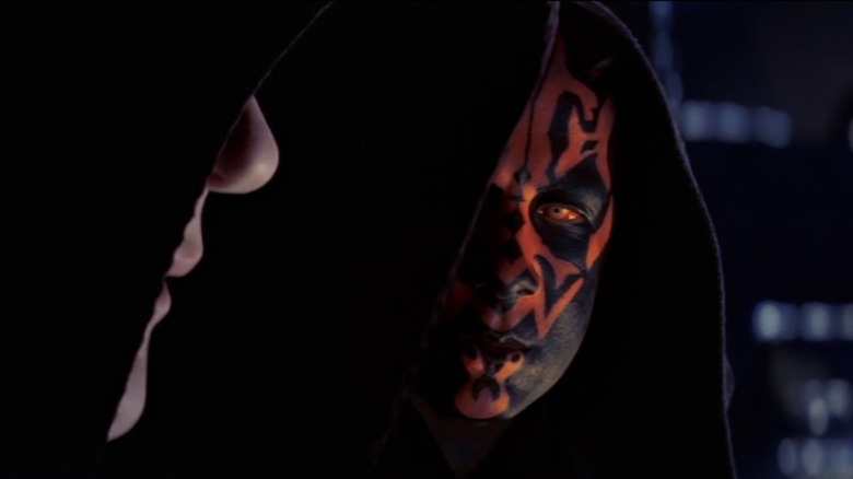 Sidious and Maul speaking