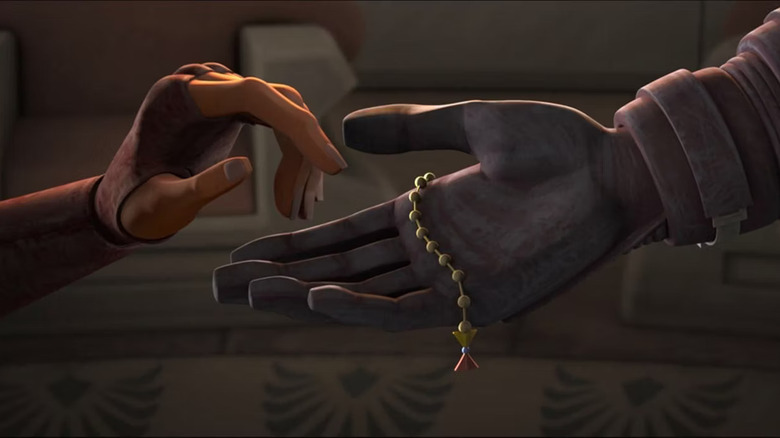 Anakin offers Ahsoka her braid