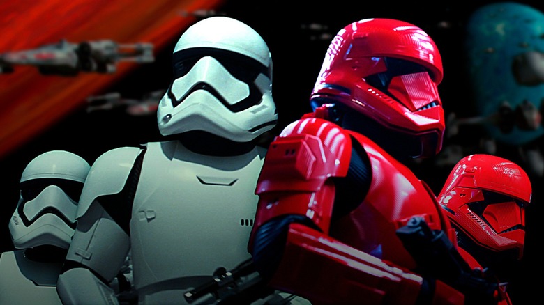 stormtroopers and Sith troopers