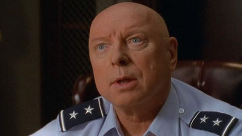 Don S. Davis looks stern