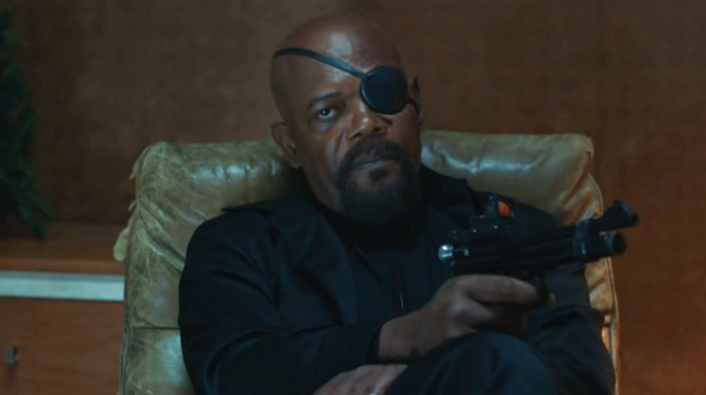 Samuel L. Jackson as Director Nick Fury in Spider-Man: Far From Home