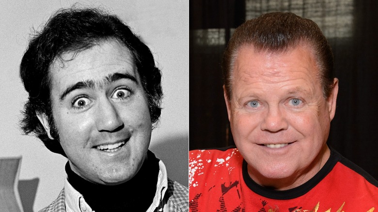 Andy Kaufman and Jerry Lawler smiling