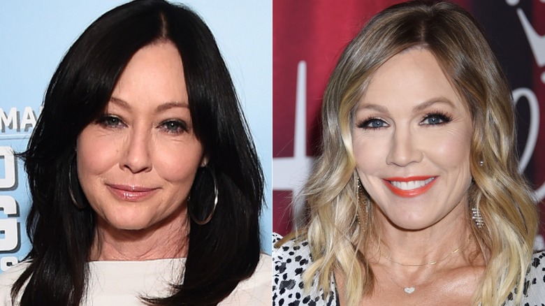 Shannen Doherty and Jennie Garth looking forward