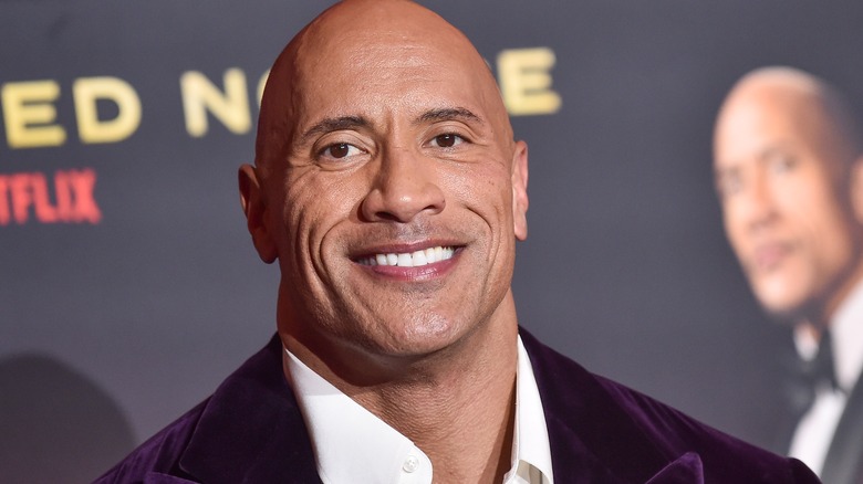 Dwayne Johnson smiles