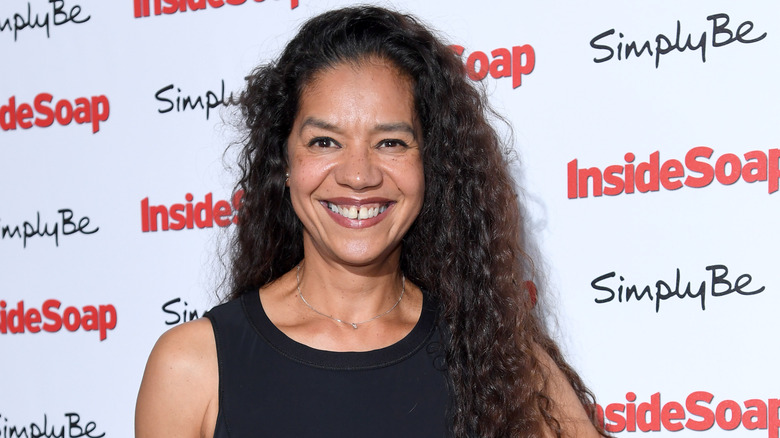 Jaye Griffiths on the red carpet