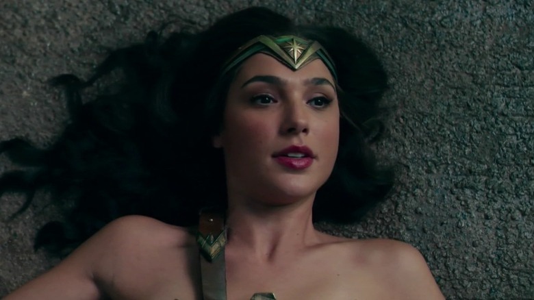 Wonder Woman lying down