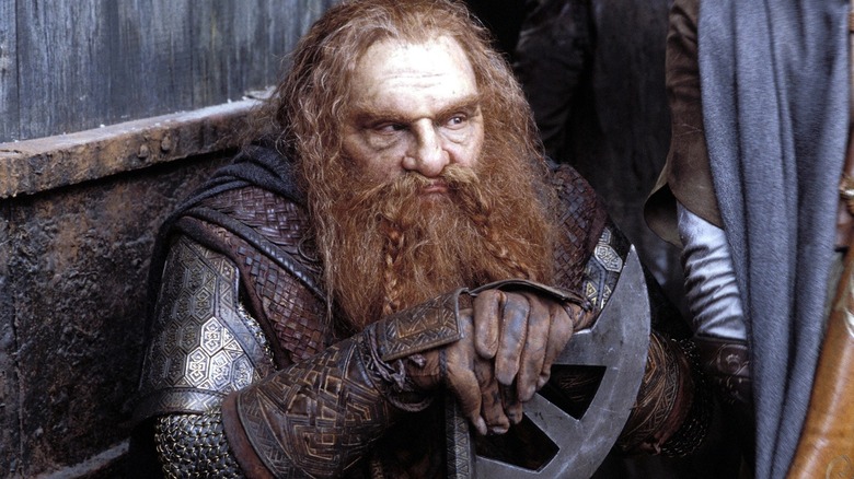 Gimli standing outside