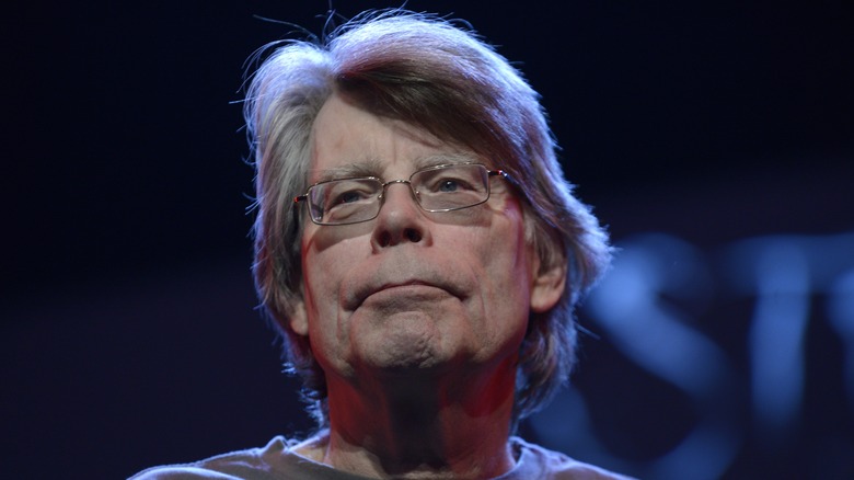 Stephen King posing