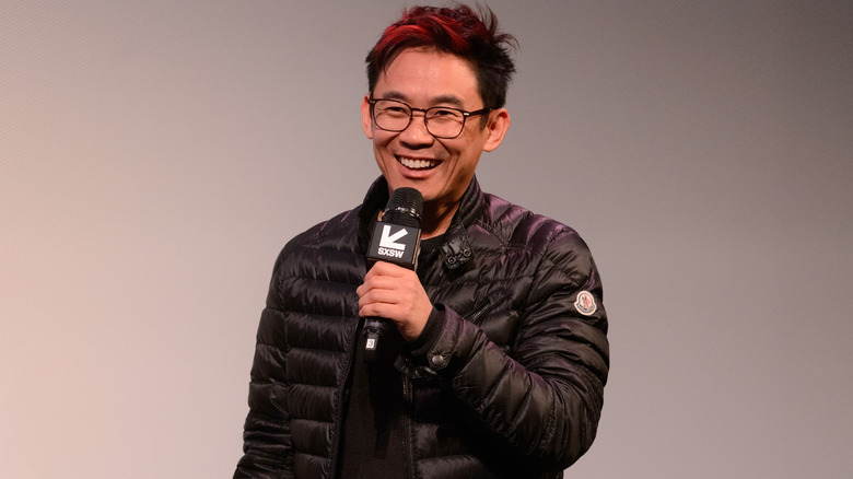 James Wan speaks at event 