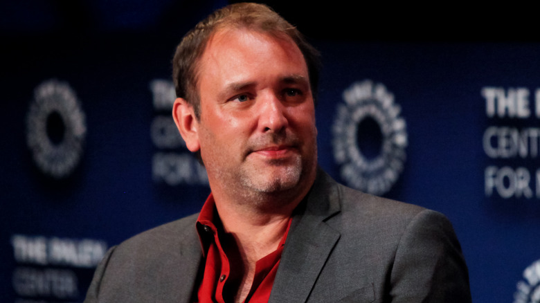 Trey Parker sitting down