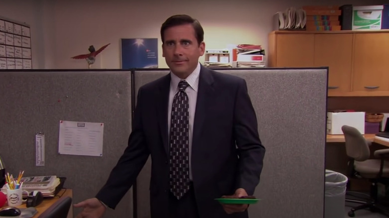 Michael Scott smiling