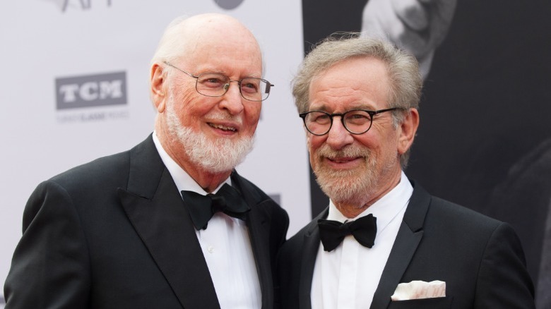 John Williams and Steven Spielberg smiling