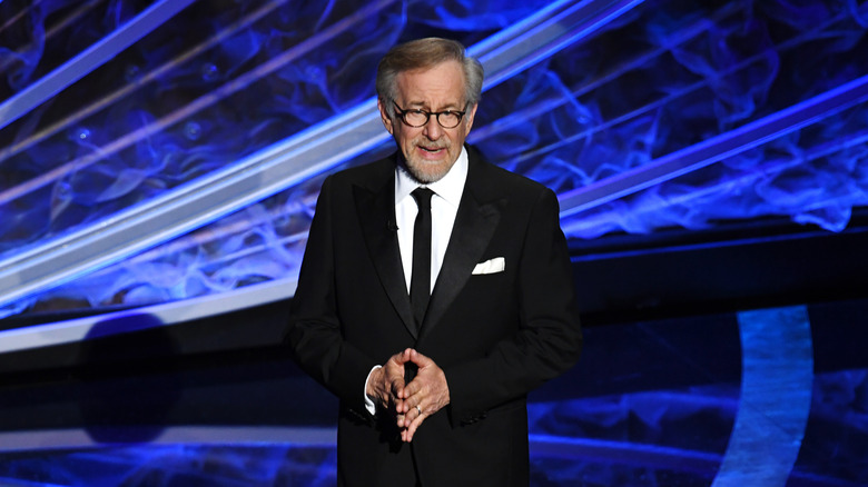 Steven Spielberg onstage 