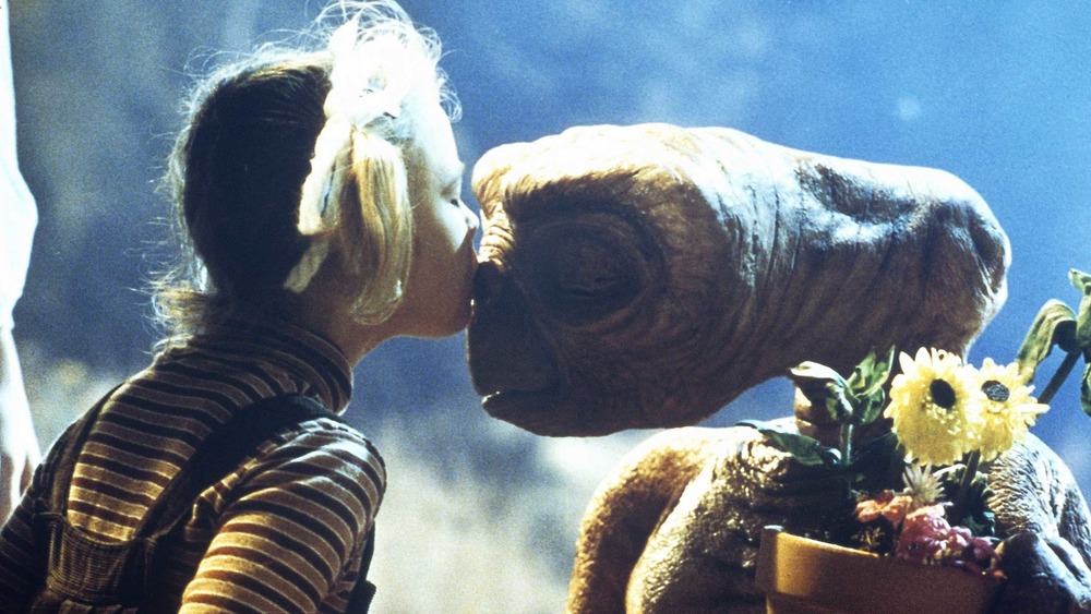 Drew Barrymore kissing E.T.