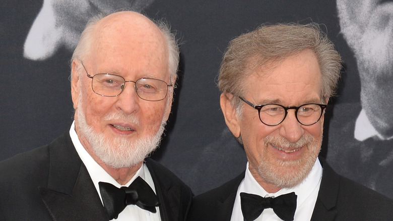 John Williams and Steven Spielberg smiling