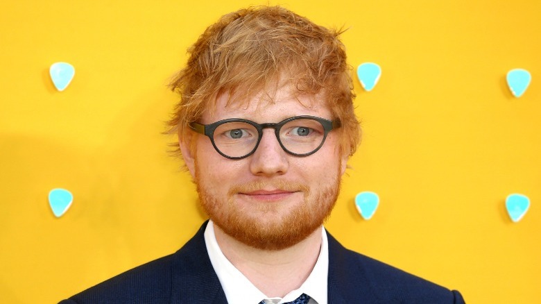 Ed Sheeran smiling