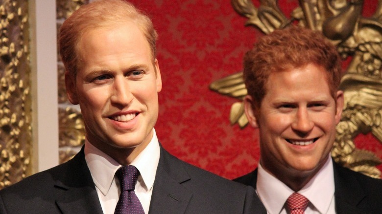 William and Harry smiling