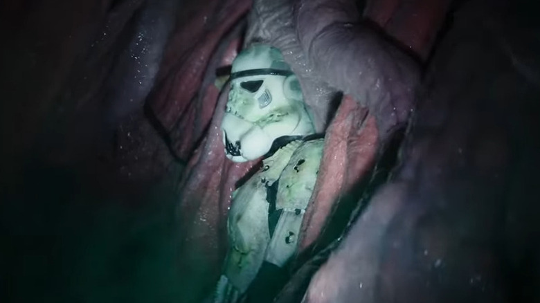 Sarlacc digests a stormtrooper