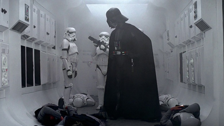 Darth Vader commands stormtroopers