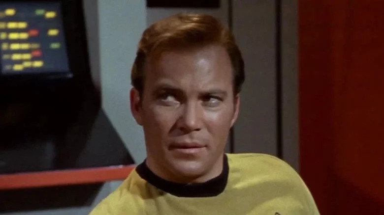 Captain Kirk on the bridge