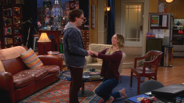 Penny proposing to Leonard