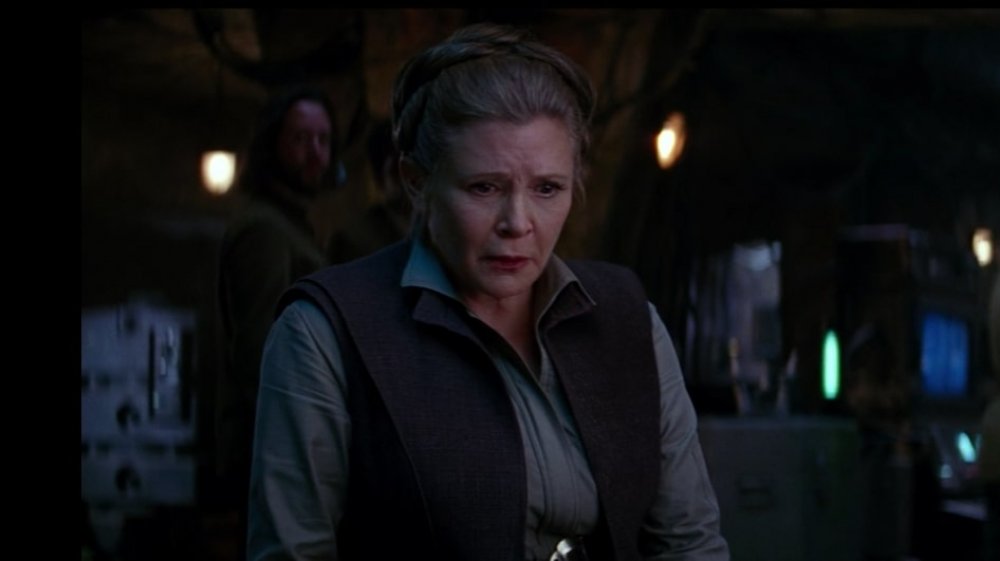 Carrie Fisher as General Leia feels Han Solo die in Star Wars: The Force Awakens