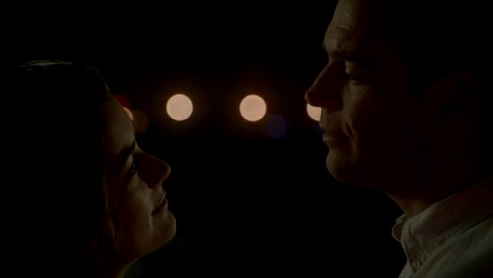 Tony and Ziva just before their first big kiss on NCIS