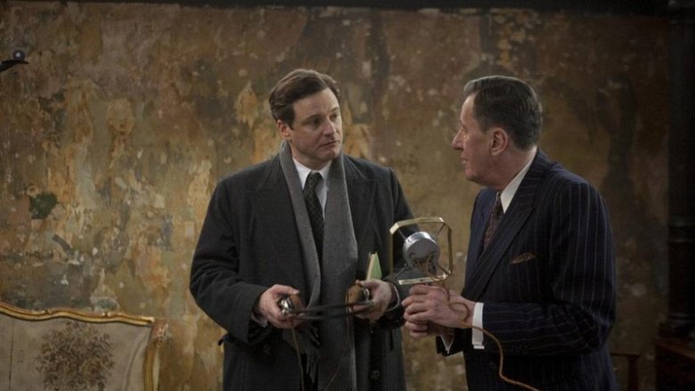 Colin Firth and Geoffrey Rush in The King's Speech