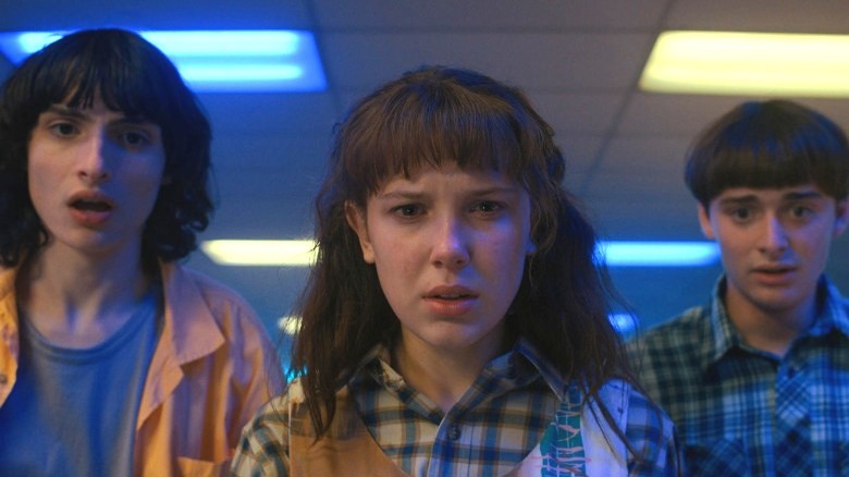 Mike, Eleven, and Will shocked