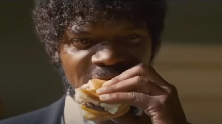 Jules eats Big Kahuna Burger