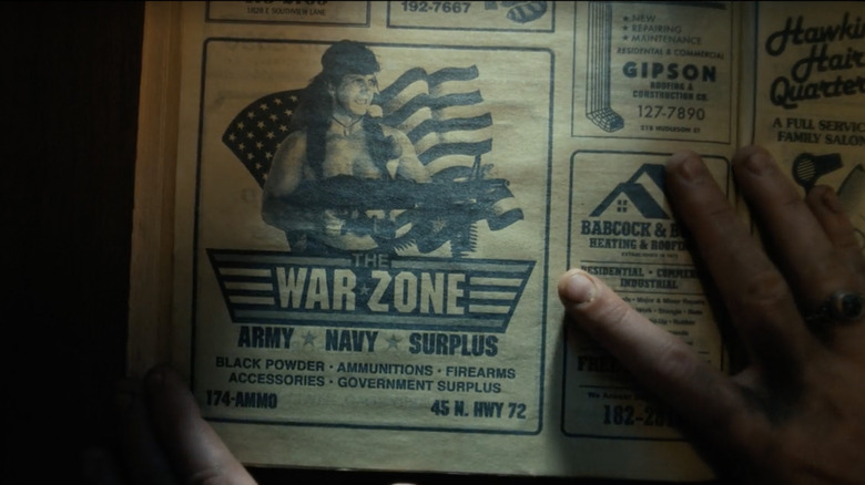 War Zone advertisement Stranger Things