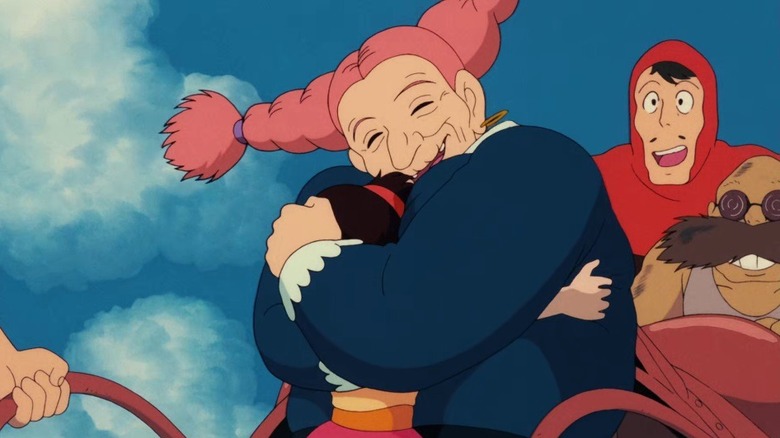 Dola hugs Sheeta, Castle in the Sky